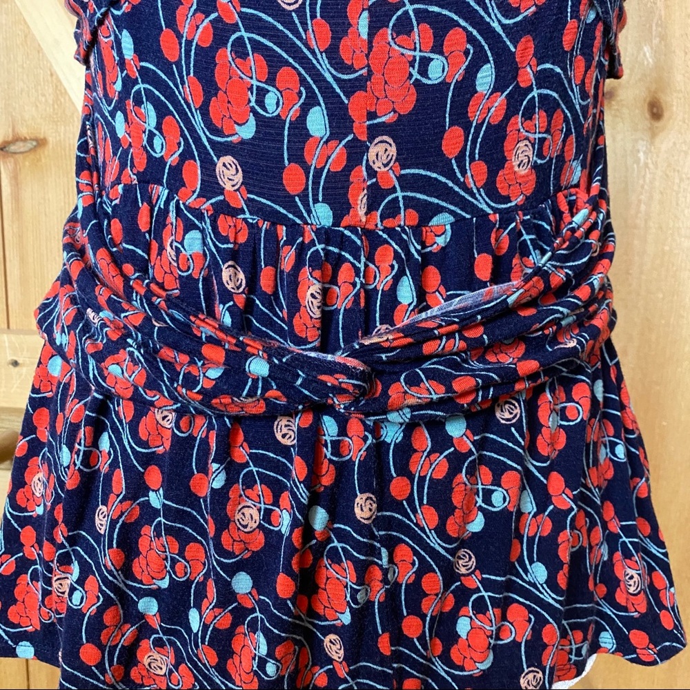 Anthro | ric rac berry print halter top - Picture 3 of 4